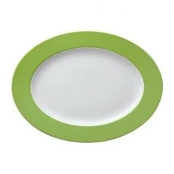 Thomas Platte 33 Cm Oval Sunny Day Apple Green Applegreen