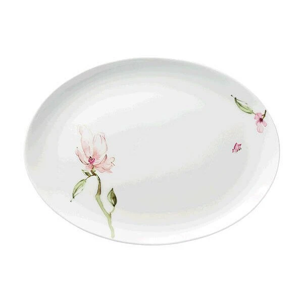 Rosenthal Platte Oval 35 Cm Jade Bone China Magnolie 3 Rosenthal Platte Oval 35 Cm Jade Bone China Magnolie
