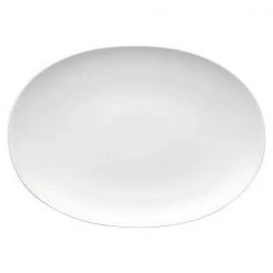 Thomas Platte 38x27,5 Cm Medaillon Weiß