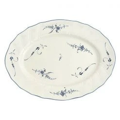 Villeroy & Boch Platte 36 Cm Blütenzweige Oval Alt Luxemburg
