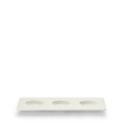 Dibbern Tablett 13x26 Cm Weiß Bone China Weiß